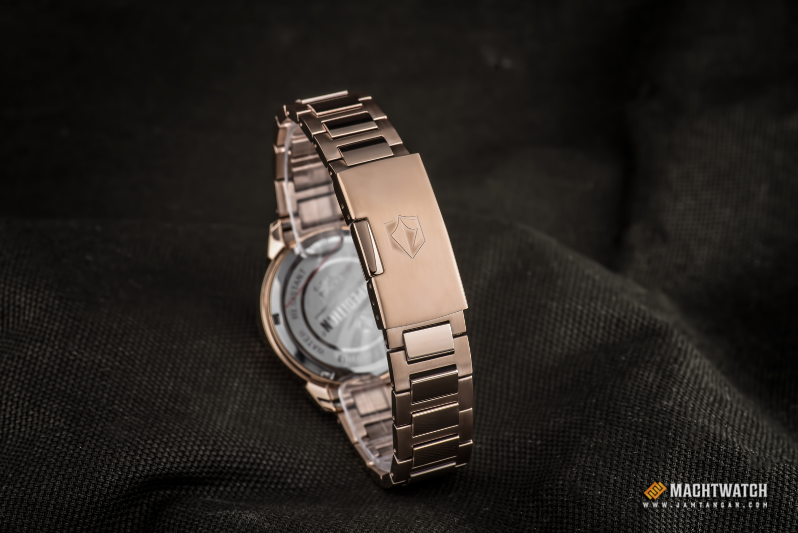 Expedition E 6758 BF BRGSL Ladies White Dial Rose Gold Stainless Steel Strap Machtwatch